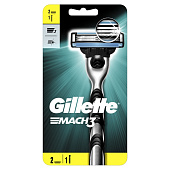 Станок для бритья GILLETTE Mach3 +2кас Станок для бритья GILLETTE Mach3 +2кас