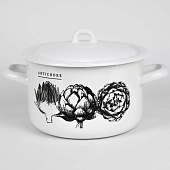 Кастрюля Лысьвенская эмаль Artichoke 2,9 л С-16111/4Э