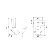 Унитаз-компакт Вест к/в с арматурой и сиденьем Santeri Унитаз-компакт Вест к/в с арматурой и сиденьем Santeri