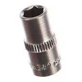 Головка торцовая (1/4") FLANK, 7мм, ЗУБР Головка торцовая (1/4") FLANK, 7мм, ЗУБР