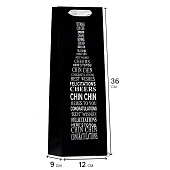  Пакет  под бутылку «Cheers», 12 x 36 x 9 см   10186219 