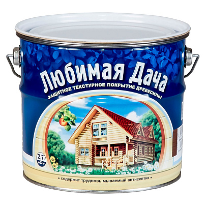  "Любимая дача" - тектурное покрытие 2,7 л махагон 