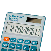 Калькулятор карманный BRAUBERG CX-102C-BL (76x126мм), 12 разрядов, двойное питание, ГОЛУБОЙ, 272649 Калькулятор карманный BRAUBERG CX-102C-BL (76x126мм), 12 разрядов, двойное питание, ГОЛУБОЙ, 272649