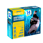  Набор для изучения микромира "Микроскоп+телескоп", 14 предметов, свет, 1592017 