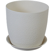 Кашпо Верона 3л Белый ротанг М3097 Кашпо Верона 3л Белый ротанг М3097