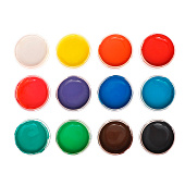  Краска акриловая, набор 12 цветов х 20 мл, Calligrata, художественная, морозостойкая, в картонной коробке 