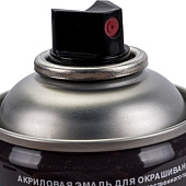  Эмаль аэрозольная по пластику чёрный матовый 520 мл/DECORIX 