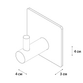 Крючки металл черные 2шт Крючки металл черные 2шт