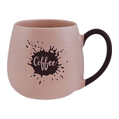  Кружка Кофейный аромат 430мл, пудровый, фарфор, 13596-2 