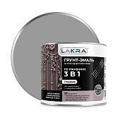  Грунт-эмаль 3 в 1 Серый Лакра  1,7кг 
