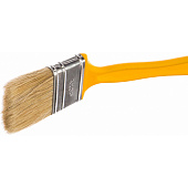 Кисть радиаторная 50х12мм, натуральная щетина, желтая пластиковая ручка, АКОР Кисть радиаторная 50х12мм, натуральная щетина, желтая пластиковая ручка, АКОР