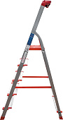 Стремянка алюминиевая 5 ступеней, высота платформы 107см, макс. нагр. 225кг., Новая высота Стремянка алюминиевая 5 ступеней, высота платформы 107см, макс. нагр. 225кг., Новая высота