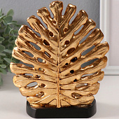 Сувенир полистоун "Будда. Пальмовый лист" золото и чёрный 14,5х9х17,5 см 10323437 Сувенир полистоун "Будда. Пальмовый лист" золото и чёрный 14,5х9х17,5 см 10323437