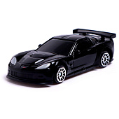 Машина металлическая Chevrolet Corvette C6.R, 1:64, цвет черный, 3098592 Машина металлическая Chevrolet Corvette C6.R, 1:64, цвет черный, 3098592