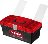 Ящик для инструмента 17", 420х220х180мм, пластиковый, ЗУБР НЕВА-17 Ящик для инструмента 17", 420х220х180мм, пластиковый, ЗУБР НЕВА-17
