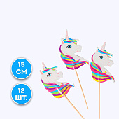 Шпажки для канапе Единорог, набор 12 шт, 3526989 Шпажки для канапе Единорог, набор 12 шт, 3526989