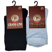 Женские носки тёплые Grand Line ЖТ-80, махровые полоски, ассорти, р. 25 Женские носки тёплые Grand Line ЖТ-80, махровые полоски, ассорти, р. 25