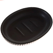  Мыльница Плиссе черный матовый керамика CE1610QA-SD 