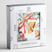 Скатерть (саржа) Этель "Сhristmas bells" скатерть 150х220 7319001 Скатерть (саржа) Этель "Сhristmas bells" скатерть 150х220 7319001