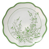 Тарелка десертная WY Bloomware, фарфор, белая, зелёная, 10791188