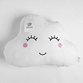 Подушка декоративная 48х38 Этель Облачко белая велюр 9462875 Подушка декоративная 48х38 Этель Облачко белая велюр 9462875