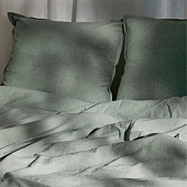  Наволочка SL Home "Деним" 70х70+2 см, цв.оливковый, 100% жатый хлопок 10245505 