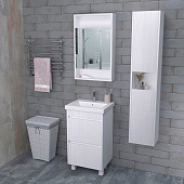 Тумба Stella 60 напольная с двумя ящиками Белый/Сосна Белая с раковиной Como 60 Stl.01.60/21WSW Encanto Тумба Stella 60 напольная с двумя ящиками Белый/Сосна Белая с раковиной Como 60 Stl.01.60/21WSW Encanto