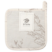  Прихватка Этель "Flower herbarium" 19х19 см, 100% хл, репс 210г/м2 10283407 