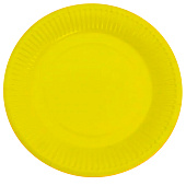 Набор бумажных тарелок 20 шт. "Party yellow" (230 мм) Набор бумажных тарелок 20 шт. "Party yellow" (230 мм)