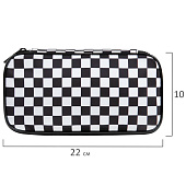 Пенал-органайзер BRAUBERG, 1 отделение, полиэстер, 22x11,5x6см, Black and White, 271572