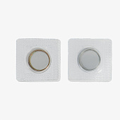  Кнопки магнитные потайные, d15х2мм, 2 части, серебряный, 7344012 