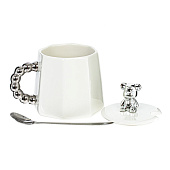  Кружка с крышкой и ложкой, 400 мл 800108 