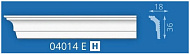  Плинтус потолочный экструд 2м 04014Е 18х36х40 бел д/натяжн потолка / Формат 