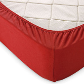 Простыня на резинке 200х200, терракотовый Простыня на резинке 200х200, терракотовый