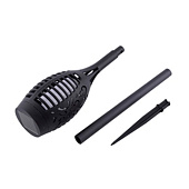  Фонарь садовый Факел 15х7см h=45см 33LED на ножке, солнечная батарея, имитация огня арт.10922-9024 