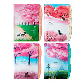 Записная книжка подарочная на замке, А6+, 48 листов, линия, Кошечка, микс, 9630225 Записная книжка подарочная на замке, А6+, 48 листов, линия, Кошечка, микс, 9630225