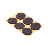  Пункт фетр.самокл. d30мм корич. (6 шт) "Element" 