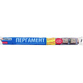 Бумага (пергамент) для выпекания НАТУРАЛЬНАЯ, белая, PATERRA, 38смх6м (в пленке), плотность - 41 г/кв.м, до + 280 °C /209-008