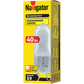  Лампа галоген.матов.  40Вт  220В G9/Navigator 