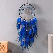 Ловец снов "Дерево" ярко-синий d=15,5 см h=63 см 7119098 Ловец снов "Дерево" ярко-синий d=15,5 см h=63 см 7119098