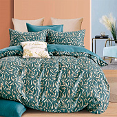  Комплект постельного белья Cleo сатин набивной Satin de Luxe евро 31/0097-SK 