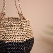 Кашпо плетёное, подвесное 15х15х60 см 7780201 Кашпо плетёное, подвесное 15х15х60 см 7780201