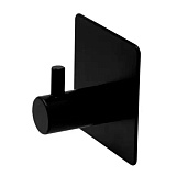 Крючок настенный одинарный металл черный 13038 Крючок настенный одинарный металл черный 13038