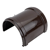 Соединитель желобов Docke PREMIUM, Шоколад Ral:8019 Соединитель желобов Docke PREMIUM, Шоколад Ral:8019