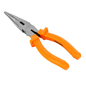  Длинногубцы Classic, 200 мм, прямые шлифованные, пластмассовые рукоятки// SPARTA 