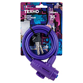  Замок навесной с тросом ВС-Т 10 (1000мм) ТЕХНО ИНДИГО АВАНГАРД /10 