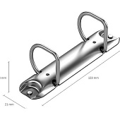 Папка A4 на 2-х кольцах 35 мм ErichKrause Accent, желтая, 51081 Папка A4 на 2-х кольцах 35 мм ErichKrause Accent, желтая, 51081