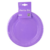 Набор бумажных тарелок 20 шт. "Party purple" (180 мм) Набор бумажных тарелок 20 шт. "Party purple" (180 мм)