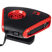  Тепловентилятор 12V  SKYWAY в прикуриватель с фонарем черно-красный 