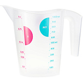  Кувшин мерный 1,0л Прозрачный М1206 